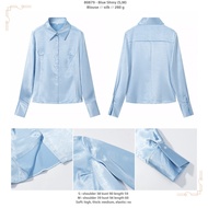 H0HLO - Blue Shiny (S,M) - Blouse 260806