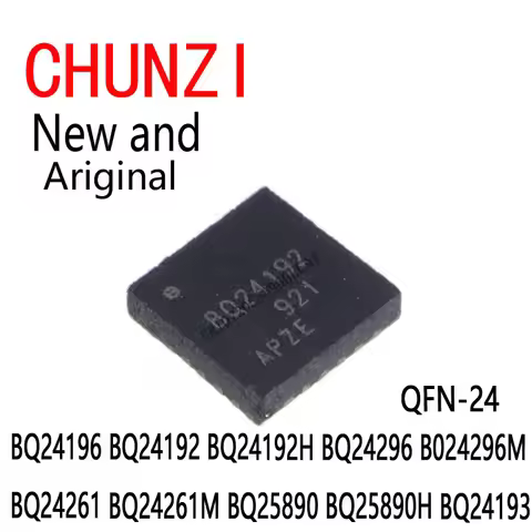 1Pcs New and Original IC Chip QFN-24 BQ24196 BQ24192 BQ24192H BQ24296 B024296M BQ24261 BQ24261M BQ25