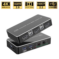 Navceker HDMI KVM Switch 2 Port 4K B Switch KVM HDMI Switcher Splier Box for Sharing Printer Keyboard Moe KVM Switch HDM