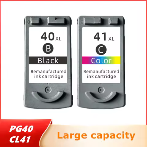 Compatible Ink Cartridge 40XL 41XL for Canon PG40 CL41 PG-40 CL-41 IP1600 / IP1700 / IP1800 PG 40 CL