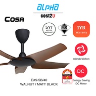 Alpha Cosa 40" 5 Blades DC Motor Ceiling Fan 12 Speed | EX9-5B/40 (Kipas Siling Kipas Murah 风扇)