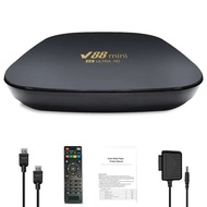 【New and Improved】 V88mini Smart Tv Box Android12 Wifi 4k Network Tv Set- Box Support Multiformat Video Decoding With Remote Control Media Play