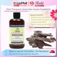 Biolife Agarwood Pure Water Soluble Essential Oil (250ml), Made with Botanical Extract No Harmful Chemical. For use with Aroma Diffusers, Air Revitalizers, Air Purifiers, Humidifiers.