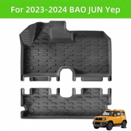 For 23-24 BAOJUN Yep TPE Carpet Car Floor Rear Trunk Mat