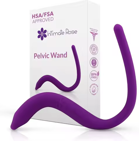 Vibrating Pelvic Wand Pelvic Floor Muscle Trigger Point Massager Perineal Massage Tool for Pelvic Ph