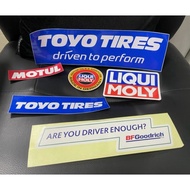 Sticker /Liqui moly /toyo /motul / bf goodrich