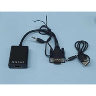 VGA to HDMI Adapter Interface Laptop, PC to HDMI Monitor or Projector