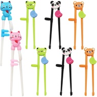 8 Pairs Training Chopsticks for Kids, Beginners Learning Chopsticks, Cute Tableware Reusable,Animal 