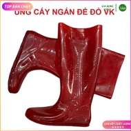 [THICK SOLE] Red knee-high boots with red sole size 35-43, wading boots, rain boots