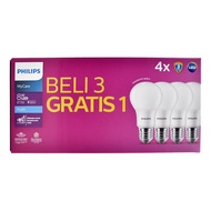 Philips MyCare Ledbulb LED Light Bulb E27 6500K box of 4pcs 4/6/8/10/12/14.5W Buy 3 Get 1 Free