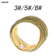 [yuksok] Fly Fishing Line, Trout Fishing Line, All Purpose Two Tone Floating Fly Fishing