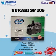 YUKARI SP 105 35 Watt Submersible Pump for Aquarium Hydroponic Pond 2800 L/H 2.5 Meters