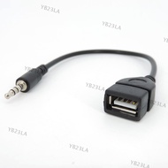 Car Aux Audio converter Cable To USB female Usb To 3.5mm Car Audio Cable OTG Car 3.5mm Adapter wire cord YB23TH