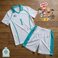 KQ Jersey Haikyuu Team Aoba Johsai Fullprint Custom Back Name Adult and Child Sizes Oikawa Jersey