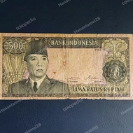 #Termurah Uang Indonesia Series Sukarno 500 Rupiah 1960 kondisi Renyah