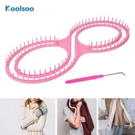 [Koolsoo] 8 Shape Knitting Loom Kit DIY Lightweight Compact Crafts Versatile Knitting Board Scarf Lo