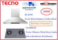 TECNO HOOD AND HOB FOR BUNDLE PACKAGE ( KA 2038 &amp; T 2288TGSV ) / FREE EXPRESS DELIVERY