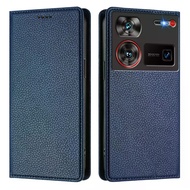 For ZTE Nubia Z80 Ultra Luxury Case Magnetic Leather RFID Card Stand Phone ZTE Nubia Z 80 Ultra Z70 