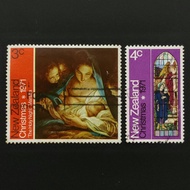1971 Stamp New Zealand-Unique Used Stamp-3c and 4c Christmas Issues