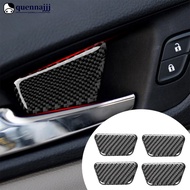QUENNA 4Pcs Car Inner Door Bowl Decor Cover Trim Stickers Carbon Fiber For Audi A4L A4 B8 2009-2016 Q5 2009-2017 A5 2008-2017 Accessories C4Q8