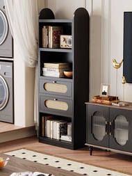YANGYING | Vintage Rattan Corner Shelf High-end Luxurious