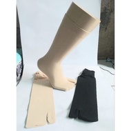 Women's plain thin thumb stocking socks calf length L contents 3 pairs/ Adult women's thumb stocking