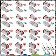 140Pcs Deutsch DT Series Waterproof Wire Connector Kit DT06-2/3/4/6S DT04-2/3/4/6P Automotive Sealed