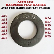 ASTM F436 Flat Washer M10 M12 M14 M16 M20 M22 M24 M27 Hardened Washers Plain Black Washer For Screw 