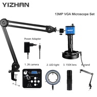 YIZHAN กล้องจุลทรรศน์ดิจิตอล4K 2Kกล้องจุลทรรศน์ HDMI USB VGA 1080P 60FPS กล้องจุลทรรศน์อุตสาหกรรม150
