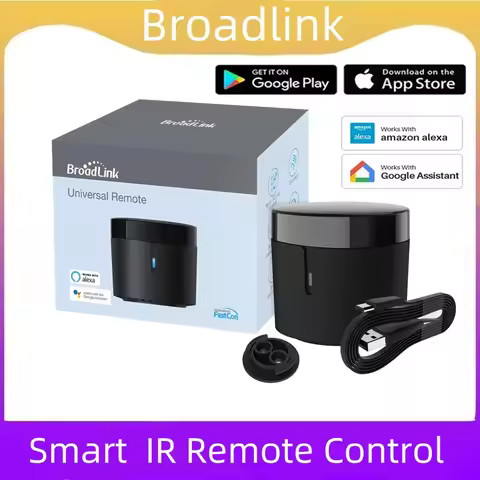 Broadlink Rm4 Mini Smart Remote Control Infrared Universal IR Audio Video Smart Home work with Googl