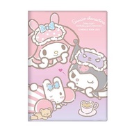 (會員專享清貨優惠價+免運費)  Japan Sanrio - Sanrio Characters 日版 2022年 B6 手帳 schedule book 月間 記事簿 筆記本 記事本 筆記簿 日本假期 (melody x kuromi x marron cream)