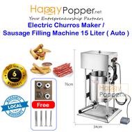 Churros Maker Machine Happyppper Churros Maker Sausage Filling Machine Electric 15 Liter ( Auto ) SS