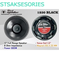 Speker Black Spider 12 inch BS - 1230 Black Full Range 600 Watt