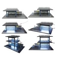 [szluzhen3gv] Diecast Vehicle Model Display Case 1 64 Parking Scene Organizer for Miniatures of Cars