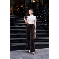 MY WAY Women's High Quality Velvet Flared Pants MY WAY Luxurious 2MQ01104