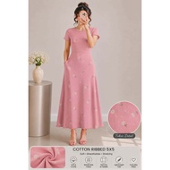 LOVELY APPAREL Knitted 5x5 Floral Casual Dress for Women