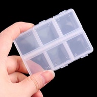 KANSHPKANSHP Jewelry Box Accessories Plastic Storage Jewelry Box 6 Grids 1 PCS - HK6
