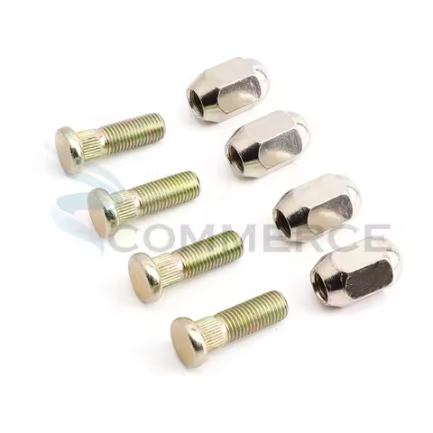 4 Pcs M10x1.25 Hex Nuts 10.9 STEEL Spline Screw kit For ATV Go kart UTV Buggy Quad Dirt Bike Vehicle