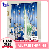 TPOWER Beautiful 100x210cm Kurtina Sa Bintana Curtains for Windows Blackout Curtain
