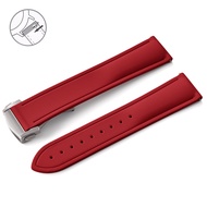 สายยางฟลูออโรปล่อยเร็วสำหรับสายนาฬิกาทออเนกประสงค์20มม. 21มม. 22มม. สายรัดข้อมือแถบผ้า FKM สำหรับ Om