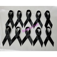 Bow For Mourning 39.5 Cm 20-50 Pieces Fabric Ribbon Size 13 Mm. Front Smooth The Back Is Attached To