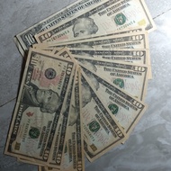 Koleksi Kertas Amerika 10 Dollar Asli (T890)