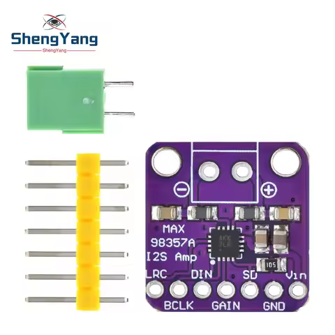 1/2/5PCS MAX98357 MAX98357A TZT I2S 3W Class D Amplifier Breakout Interface I2S DAC Decoder for Audi
