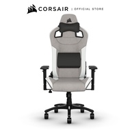 CORSAIR Chair T3 RUSH Gaming Chair — Gray/White Gray/White One