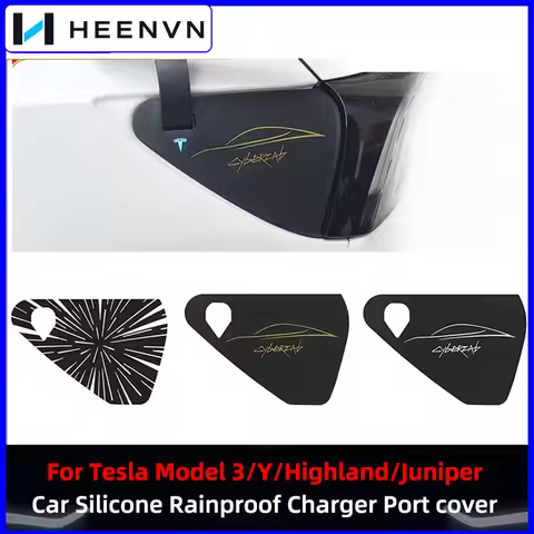 Heenvn For Tesla Model 3 Y Model 3 Highland Model Y Juniper Charger Port Rainproof Dustproof Silicon