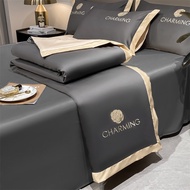 bedsheet fluffy bedsheet set Tencel Summer High-End Feel Double-Sided Thin Quilt Air Conditioner