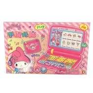 1 Set Kids Laptop Toy with Stickers Music Realistic Boys Girls Desktop Computer Shape Musical Toy fo