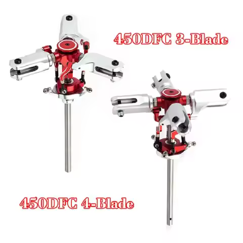 450 helicopter Metal 3/ 4 Blade FBL Metal Main Rotor Head Suit for EC135 / BELL206 Align trex 450 RC