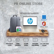 HP Pavilion Plus 14-Eh0003TX 14" 2.8K OLED Laptop ( Intel Core I7-1255U, 16GB RAM, 512GB SSD, RTX2050 4GB, W11, HS )