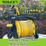 Floor mounted garden hose reel cart set Garden hose with high pressure water gun Heavy duty garden hose for car wash